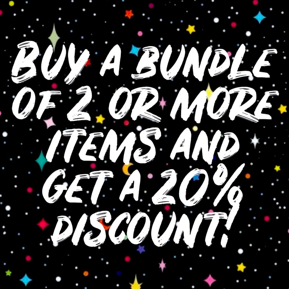 ✨BUNDLE UP!!✨ get 2 or more items for a 20% discount.